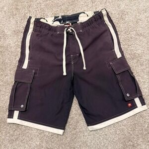 Y2K Tony Hawk Cargo Board Shorts | Y2K Skate Surf Utility Shorts | Faded Blue